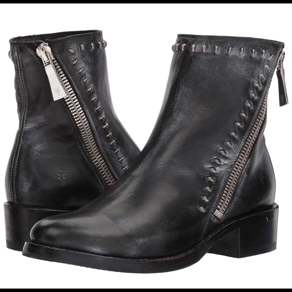 Frye Demi Rebel zip ankle boot